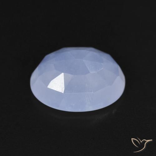 Chalcedony Gemstone in 10 x 8 mm (calibrated) Size for Sale, Chalcedony Stone in Purplish Blue Color