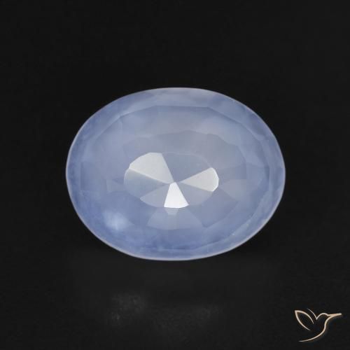 2.33ct Natural Purplish Blue Chalcedony, Oval, Transparent