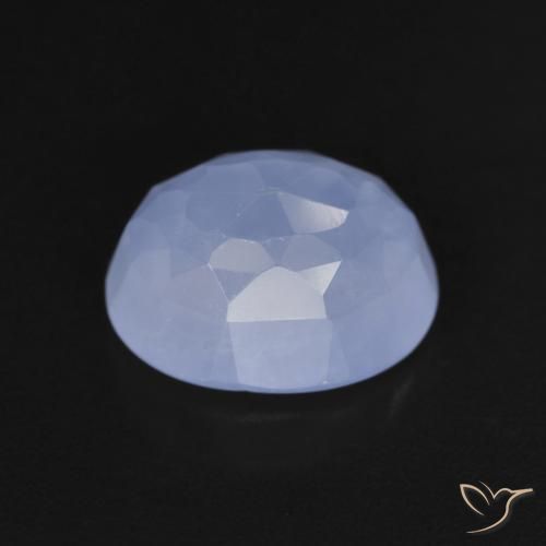 Chalcedony Gemstone in 11 x 9 mm (calibrated) Size for Sale, Chalcedony Stone in Purplish Blue Color