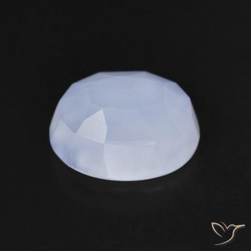 Chalcedony Gemstone in 11 x 9 mm (calibrated) Size for Sale, Chalcedony Stone in Purplish Blue Color