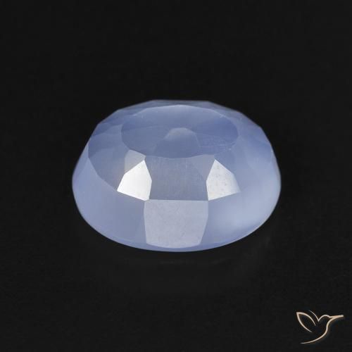 Chalcedony Gemstone in 10 x 8 mm (calibrated) Size for Sale, Chalcedony Stone in Purplish Blue Color