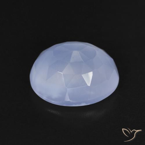 Chalcedony Gemstone in 11 x 9 mm (calibrated) Size for Sale, Chalcedony Stone in Purplish Blue Color