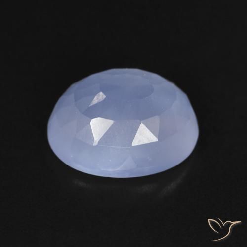 Chalcedony Gemstone in 11 x 9 mm (calibrated) Size for Sale, Chalcedony Stone in Purplish Blue Color