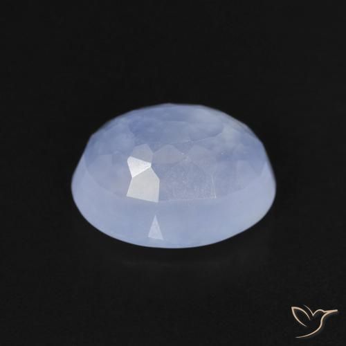 Chalcedony Gemstone in 10 x 8 mm (calibrated) Size for Sale, Chalcedony Stone in Purplish Blue Color