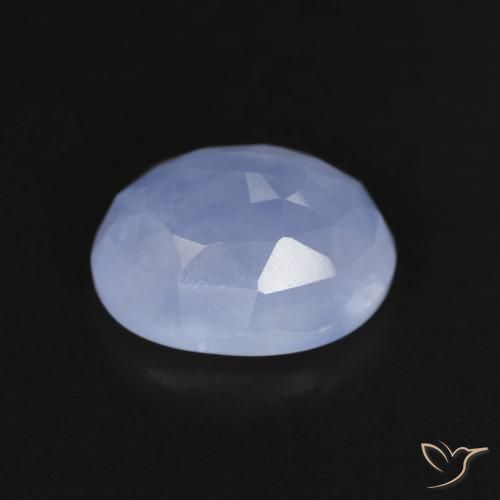 Chalcedony Gemstone in 10 x 8 mm (calibrated) Size for Sale, Chalcedony Stone in Purplish Blue Color
