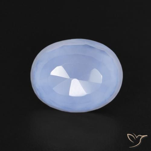 2.60ct Natural Violet Blue Chalcedony, Oval, Transparent