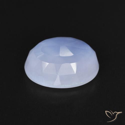 Chalcedony Gemstone in 10 x 8 mm (calibrated) Size for Sale, Chalcedony Stone in Violet Blue Color