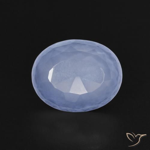 2.13ct Natural Violet Blue Chalcedony, Oval, Transparent