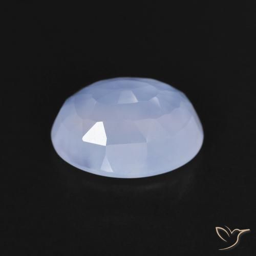 Chalcedony Gemstone in 10 x 8 mm (calibrated) Size for Sale, Chalcedony Stone in Light Purplish Blue Color