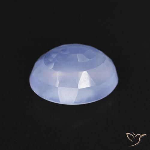 Chalcedony Gemstone in 10 x 8 mm (calibrated) Size for Sale, Chalcedony Stone in Purplish Blue Color