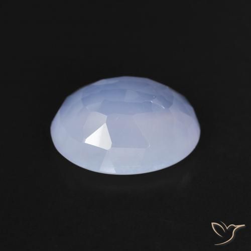 Chalcedony Gemstone in 11 x 9 mm (calibrated) Size for Sale, Chalcedony Stone in Purplish Blue Color