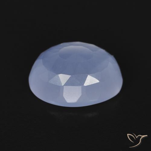 Chalcedony Gemstone in 10 x 8 mm (calibrated) Size for Sale, Chalcedony Stone in Purplish Blue Color