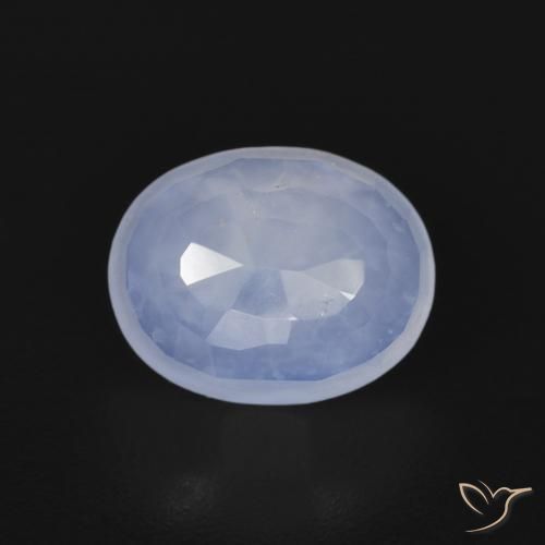 2.71ct Natural Purplish Blue Chalcedony, Oval, Transparent