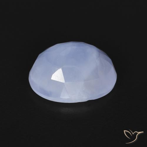 Chalcedony Gemstone in 10 x 8 mm (calibrated) Size for Sale, Chalcedony Stone in Light Purplish Blue Color