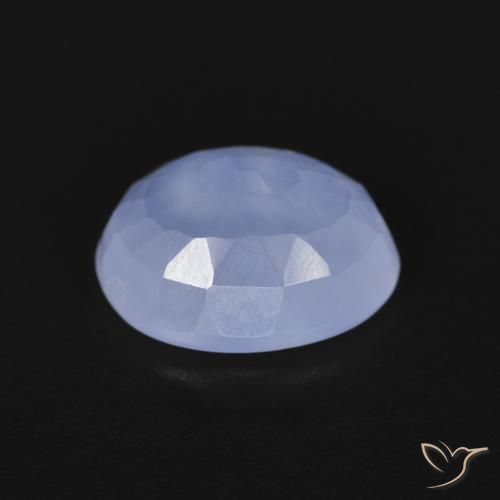 Chalcedony Gemstone in 10 x 8 mm (calibrated) Size for Sale, Chalcedony Stone in Purplish Blue Color
