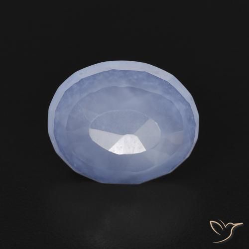 2.36ct Natural Purplish Blue Chalcedony, Oval, Transparent