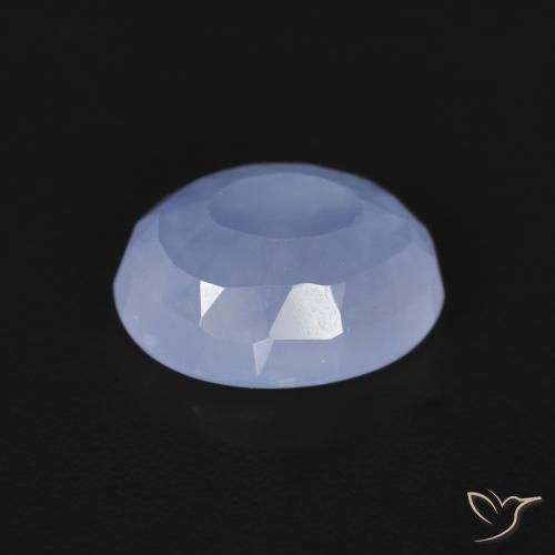 Chalcedony Gemstone in 10 x 8 mm (calibrated) Size for Sale, Chalcedony Stone in Purplish Blue Color