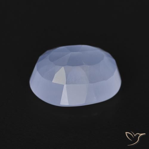 Chalcedony Gemstone in 10 x 8 mm (calibrated) Size for Sale, Chalcedony Stone in Purplish Blue Color