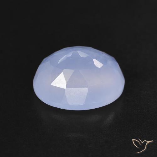 Chalcedony Gemstone in 10 x 8 mm (calibrated) Size for Sale, Chalcedony Stone in Purplish Blue Color