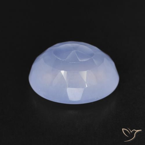 Chalcedony Gemstone in 10 x 8 mm (calibrated) Size for Sale, Chalcedony Stone in Purplish Blue Color
