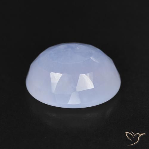 Chalcedony Gemstone in 11 x 9 mm (calibrated) Size for Sale, Chalcedony Stone in Violet Blue Color