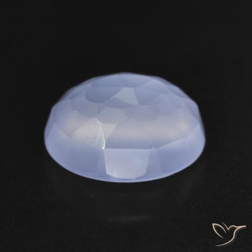 Chalcedony Gemstone in 11 x 9 mm (calibrated) Size for Sale, Chalcedony Stone in Purplish Blue Color