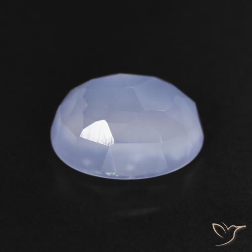 Chalcedony Gemstone in 11 x 9 mm (calibrated) Size for Sale, Chalcedony Stone in Purplish Blue Color