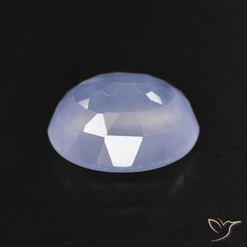 Chalcedony Gemstone in 11 x 9 mm (calibrated) Size for Sale, Chalcedony Stone in Purplish Blue Color