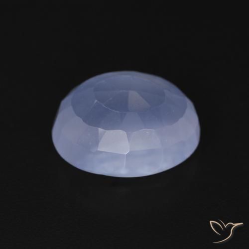 Chalcedony Gemstone in 11 x 9 mm (calibrated) Size for Sale, Chalcedony Stone in Purplish Blue Color