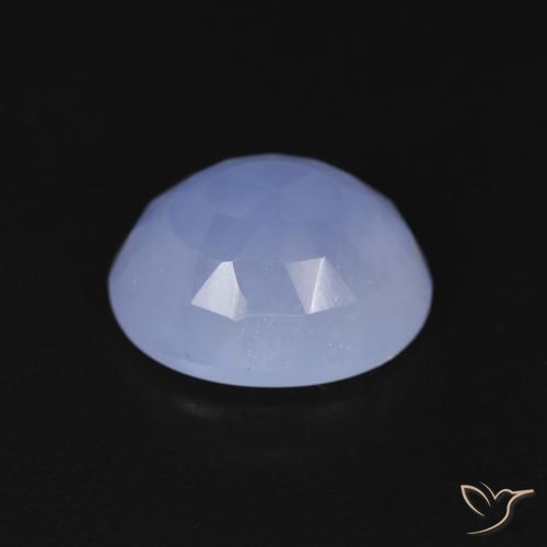 Chalcedony Gemstone in 11 x 9 mm (calibrated) Size for Sale, Chalcedony Stone in Purplish Blue Color