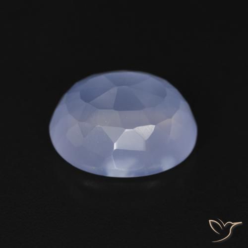 Chalcedony Gemstone in 11 x 9 mm (calibrated) Size for Sale, Chalcedony Stone in Purplish Blue Color