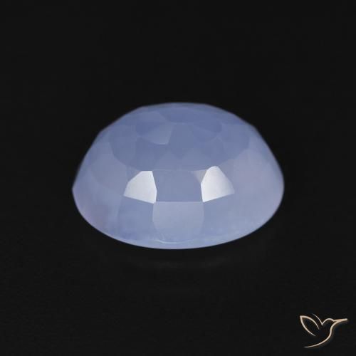 Chalcedony Gemstone in 11 x 9 mm (calibrated) Size for Sale, Chalcedony Stone in Purplish Blue Color