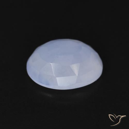 Chalcedony Gemstone in 11 x 9 mm (calibrated) Size for Sale, Chalcedony Stone in Purplish Blue Color