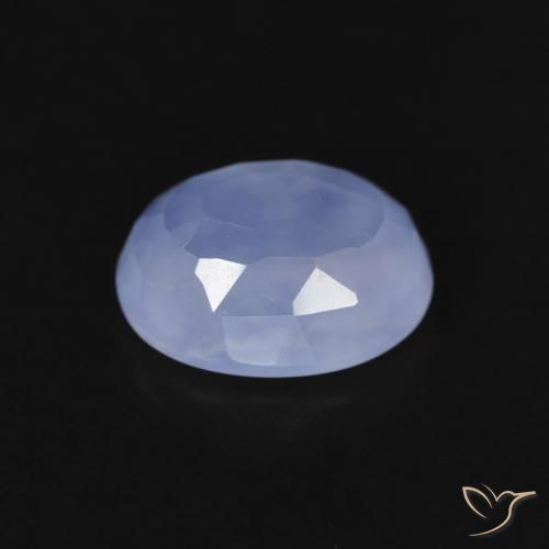 Chalcedony Gemstone in 10 x 8 mm (calibrated) Size for Sale, Chalcedony Stone in Purplish Blue Color