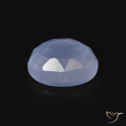 Chalcedony Gemstone in 10 x 8 mm (calibrated) Size for Sale, Chalcedony Stone in Purplish Blue Color