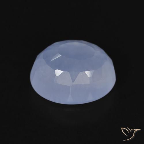 Chalcedony Gemstone in 11 x 9 mm (calibrated) Size for Sale, Chalcedony Stone in Purplish Blue Color