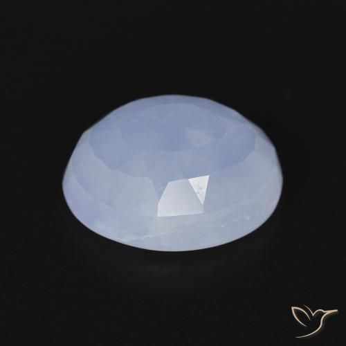 Chalcedony Gemstone in 11 x 9 mm (calibrated) Size for Sale, Chalcedony Stone in Purplish Blue Color