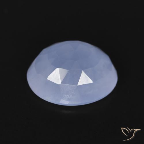 Chalcedony Gemstone in 11 x 9 mm (calibrated) Size for Sale, Chalcedony Stone in Purplish Blue Color