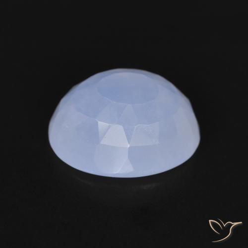 Chalcedony Gemstone in 10 x 8 mm (calibrated) Size for Sale, Chalcedony Stone in Purplish Blue Color