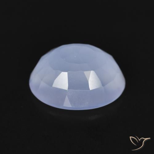 Chalcedony Gemstone in 10 x 8 mm (calibrated) Size for Sale, Chalcedony Stone in Purplish Blue Color