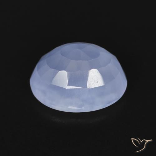 Chalcedony Gemstone in 10 x 8 mm (calibrated) Size for Sale, Chalcedony Stone in Purplish Blue Color