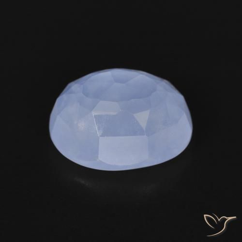Chalcedony Gemstone in 10 x 8 mm (calibrated) Size for Sale, Chalcedony Stone in Purplish Blue Color
