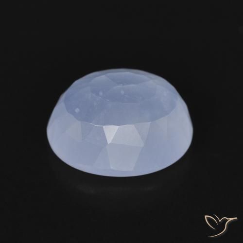 Chalcedony Gemstone in 10 x 8 mm (calibrated) Size for Sale, Chalcedony Stone in Purplish Blue Color