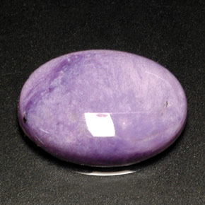 8.19 ct Violet Charoite Gemstone, Charoite Gem in Oval Cabochon Shape for Sale.