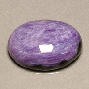 9.97 ct Violet Charoite Gemstone, Charoite Gem in Oval Cabochon Shape for Sale.