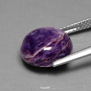 Charoite Gemstone in 11 mm (calibrated) Size for Sale, Charoite Stone in Violet Color