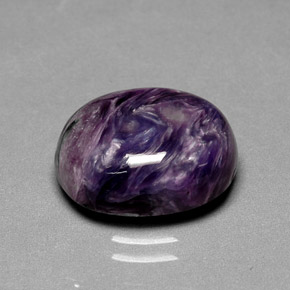 7.30 ct Violet Charoite Gemstone, Charoite Gem in Oval Cabochon Shape for Sale.