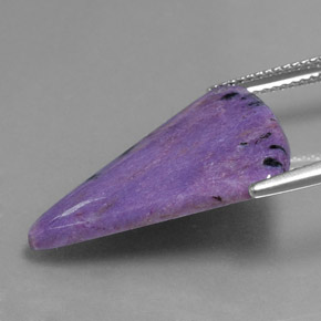 Charoite Gemstone in 23.7 x 17 mm Size for Sale, Charoite Stone in Violet Color