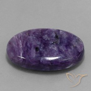 31.70 ct Violet Charoite Stone, Natural Charoite in Oval Cabochon Shape for Sale