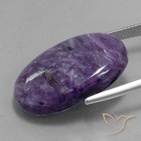 Charoite Gemstone in 29.2 x 19.4 mm Size for Sale, Charoite Stone in Deep Violet Color